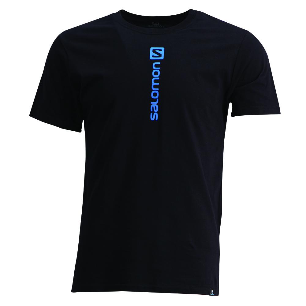 Salomon Singapore Mens T-shirts - TEEN SPIRIT SS M Black | 53189-NULG